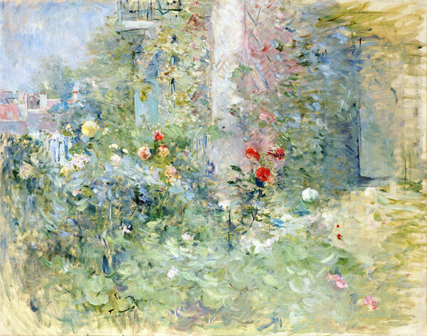 Morisot, Berthe Plakát, Obraz - The Garden at Bougival, 1884, Morisot, Berthe, 40 × 30 cm