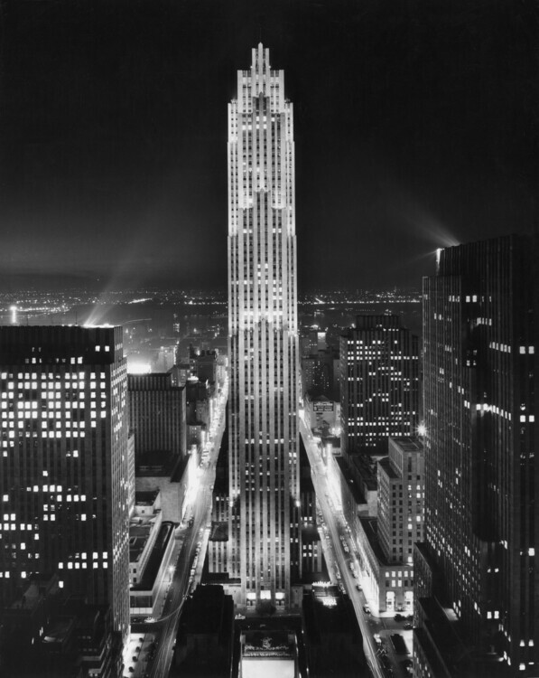George Enell Plakát, Obraz - Rockefeller Center, 30 × 40 cm