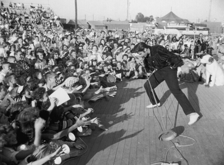Hulton Archive Plakát, Obraz - Presley Performs, 40 × 30 cm