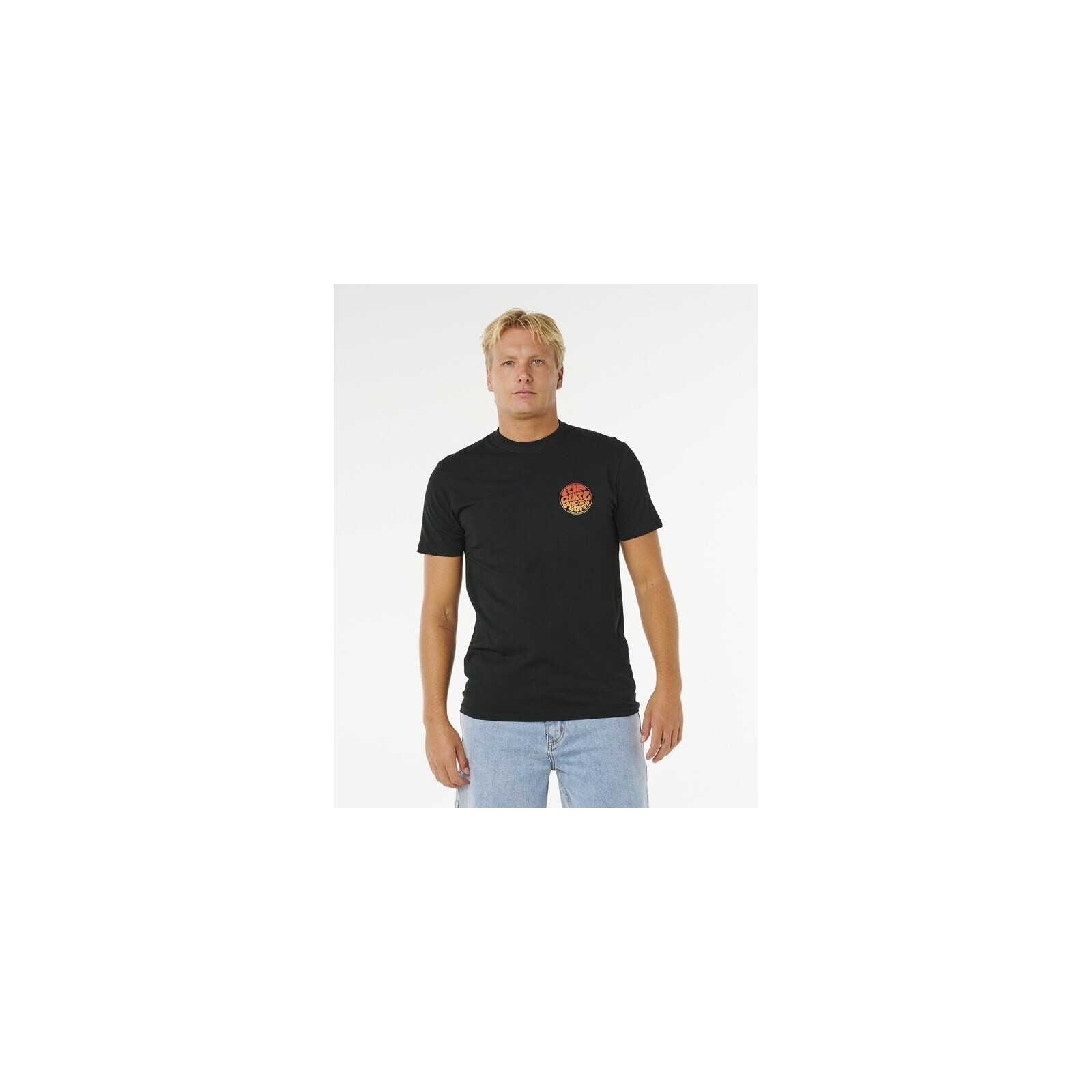 triko RIP CURL - Wettie Passage Icon Tee Black (90) velikost: XXL
