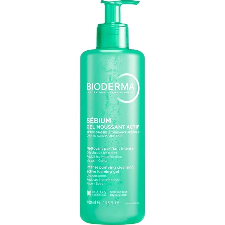 Bioderma Čisticí pleťový gel Intense Purifying Cleansing Active Foaming Gel 400 ml