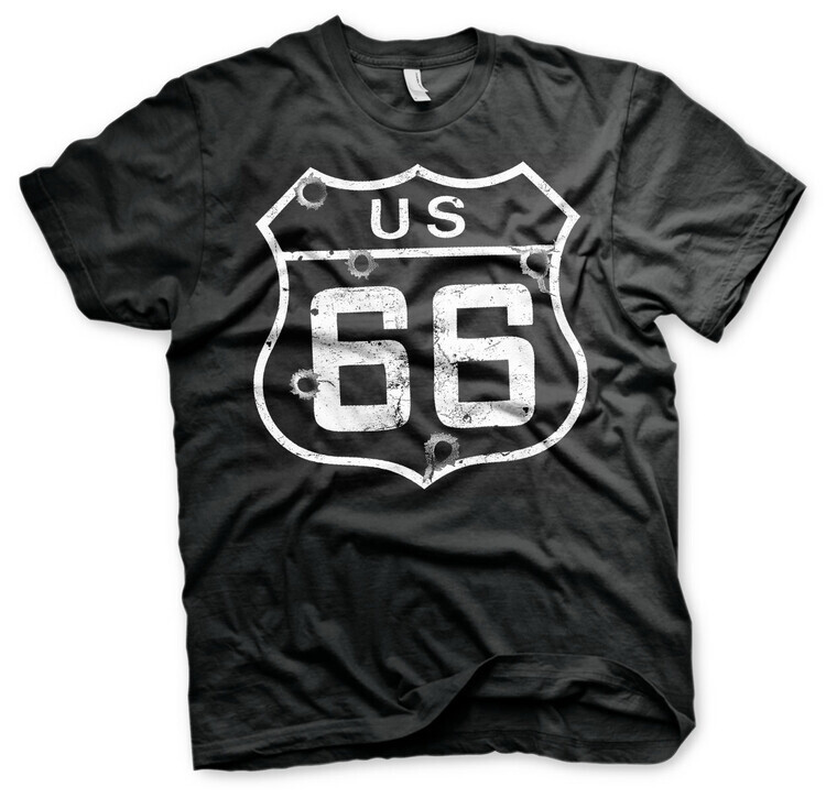 HYBRIS Tričko Route 66 - Bullets, 2XL