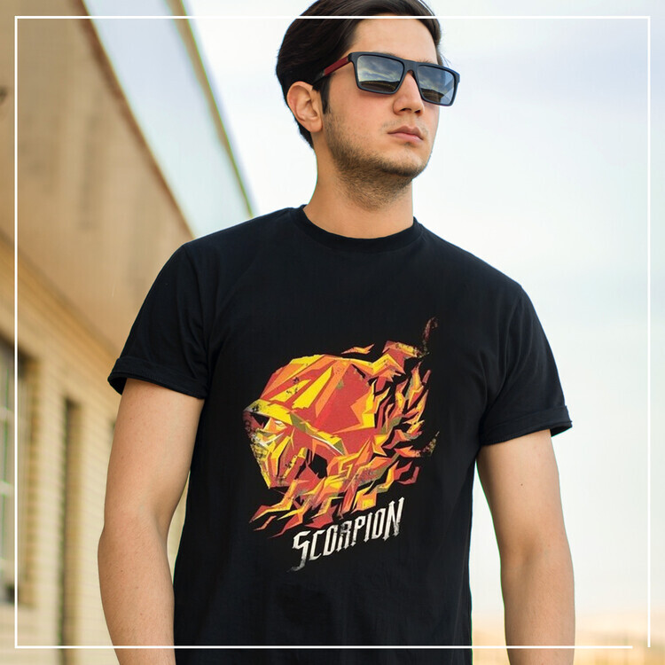 DIFUZED Tričko Mortal Kombat - Scorpion Flame, XL