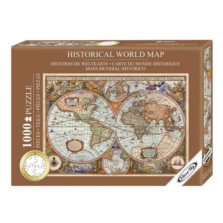 CLOSE UP Puzzle Historical World Map, 1000 ks