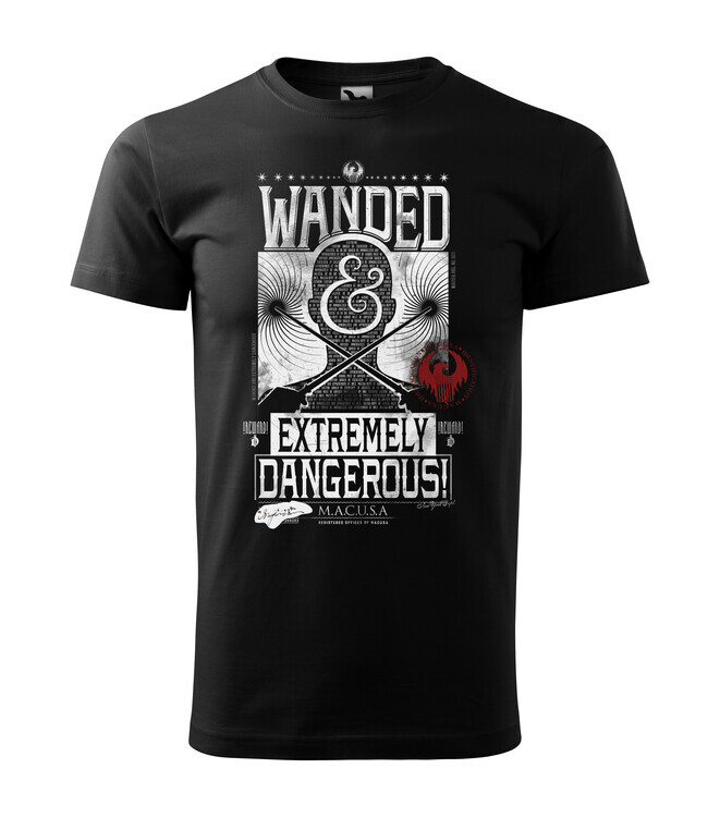 Europosters Tričko Fatnastická zvířata - Wanded and Extremly Dangerous!, M