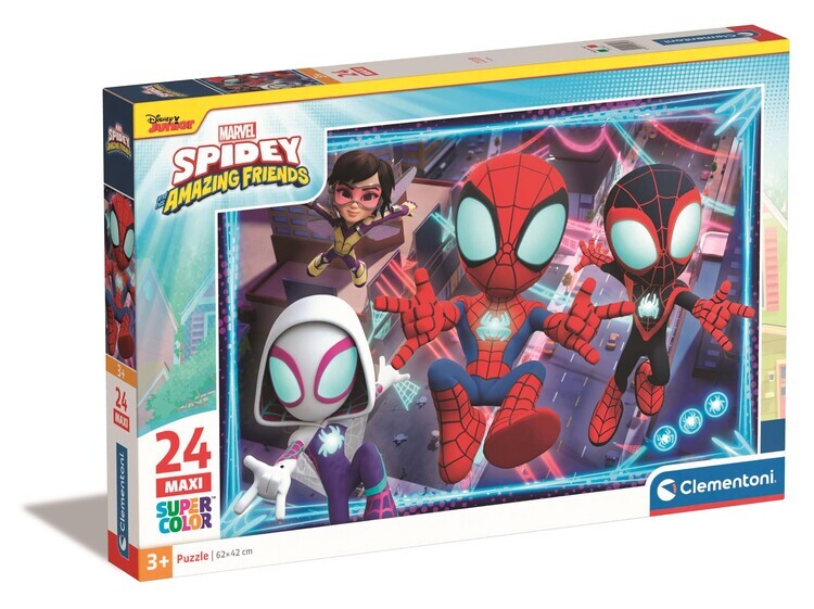 CLEMENTONI Puzzle Maxi - Spidey and his Amazing Friends, 24 ks