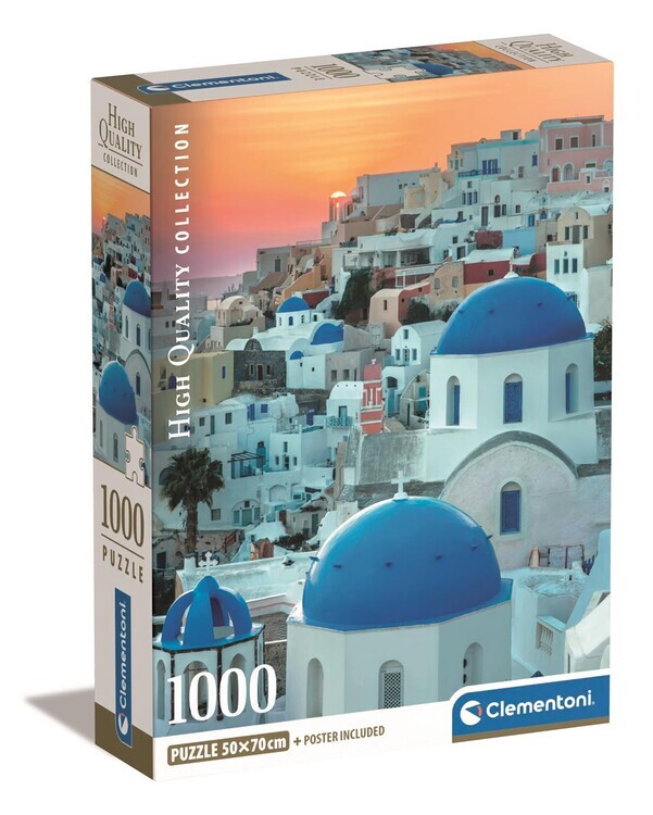 CLEMENTONI Puzzle Santorini, 1000 ks