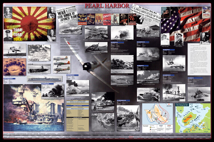 EUROGRAPHICS Plakát, Obraz - Pearl Harbour, 91.5 × 61 cm