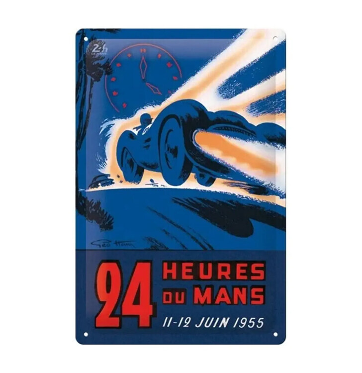 Nekupto Plechová cedule 24h Le Mans - Racing Night Blue, 20 x 30 cm