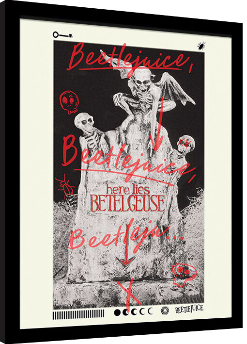 PYRAMID Obraz na zeď - Beetlejuice - Here Lies Betelguese, 34.3 x 44.5 cm