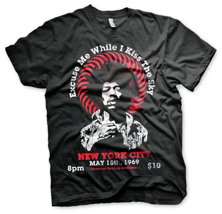 HYBRIS Tričko Jimi Hendrix - Live In New York, S