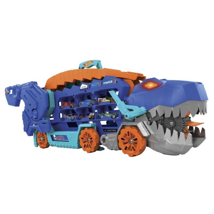 MPK Toys Hot Wheels - City - T-Rex Transporter with Lights and Sounds