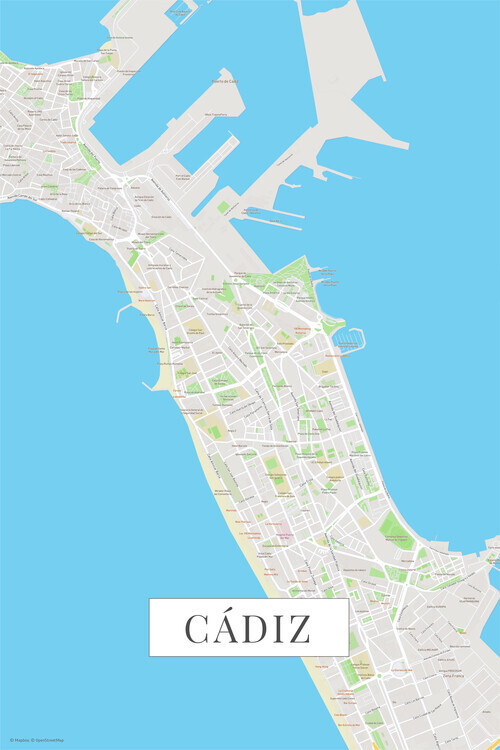 Europosters Plakát, Obraz - Cadiz color, 26.7 × 40 cm