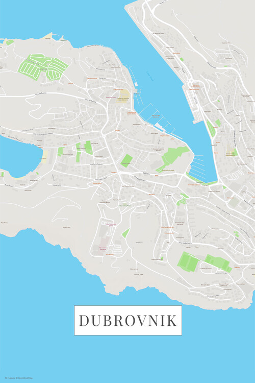 Europosters Plakát, Obraz - Dubrovnik color, 26.7 × 40 cm