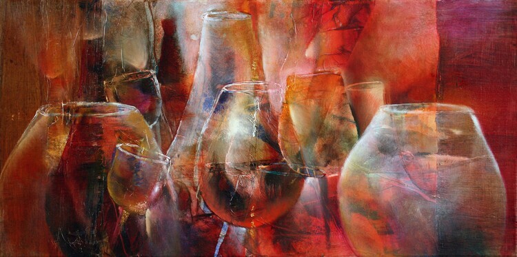 Annette Schmucker Plakát, Obraz - Party II, Annette Schmucker, 40 × 20 cm