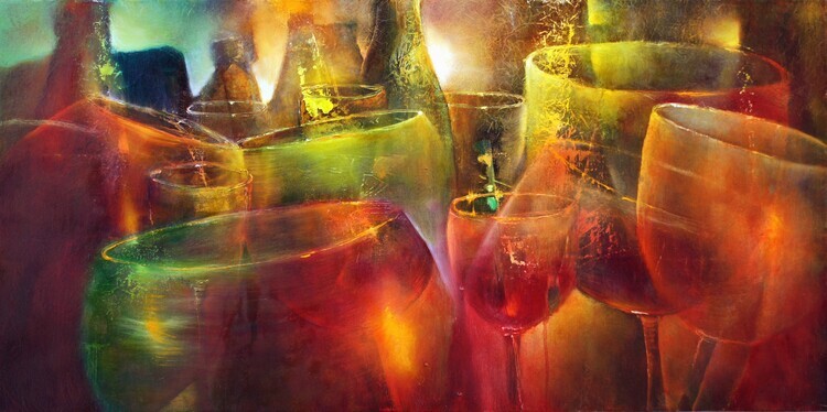Annette Schmucker Plakát, Obraz - Late hour, Annette Schmucker, 40 × 20 cm