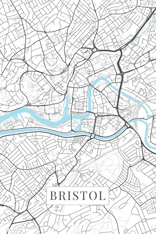 Europosters Plakát, Obraz - Bristol white, 26.7 × 40 cm