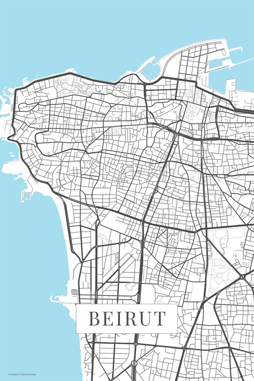 Europosters Plakát, Obraz - Beirut white, 26.7 × 40 cm