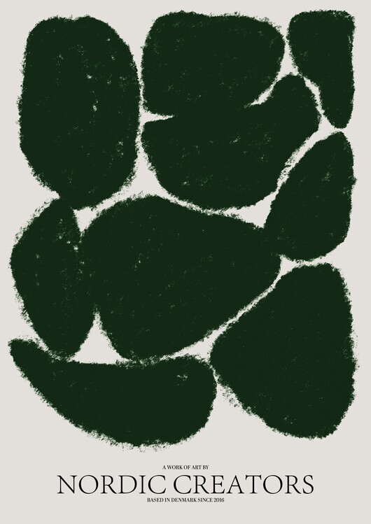 Nordic Creators Plakát, Obraz - Things fall apart - Green, Nordic Creators, 30 × 40 cm