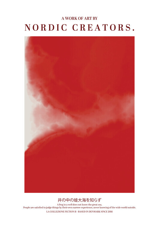 Nordic Creators Plakát, Obraz - Red Japan, Nordic Creators, 30 × 40 cm