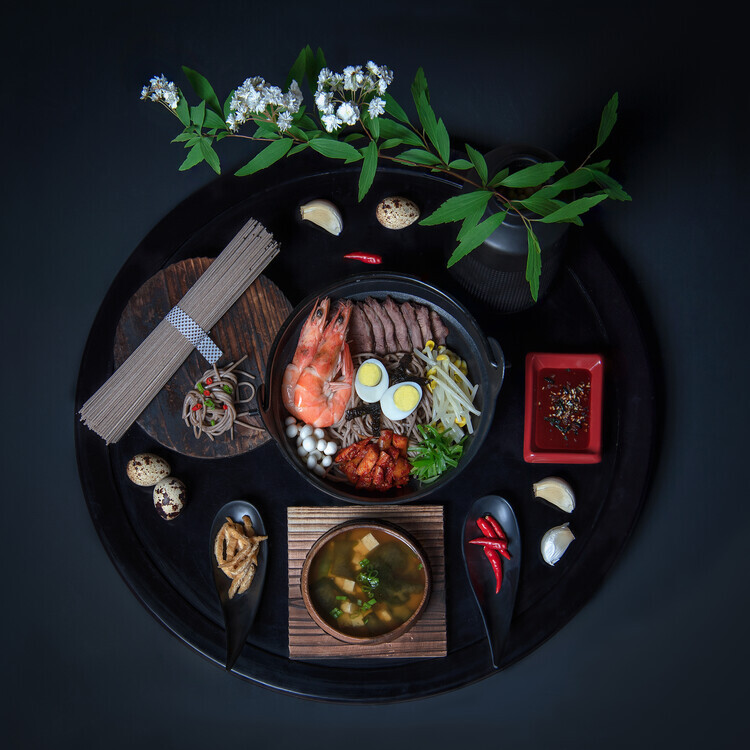 Catherine W. Plakát, Obraz - Cold Noodle, Catherine W., 40 × 40 cm