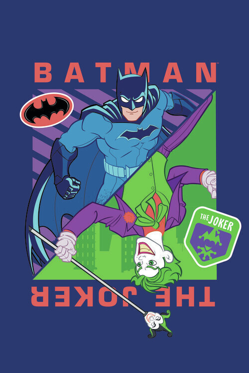 Europosters Plakát, Obraz - Batman vs Joker, 26.7 × 40 cm
