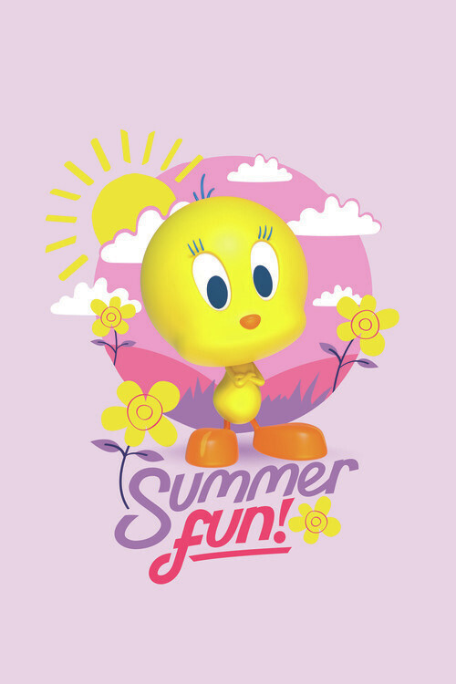 Europosters Plakát, Obraz - Tweety - Summer fun, 26.7 × 40 cm