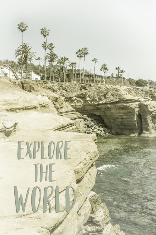 Melanie Viola Plakát, Obraz - Explore the world | California , Melanie Viola, 26.7 × 40 cm