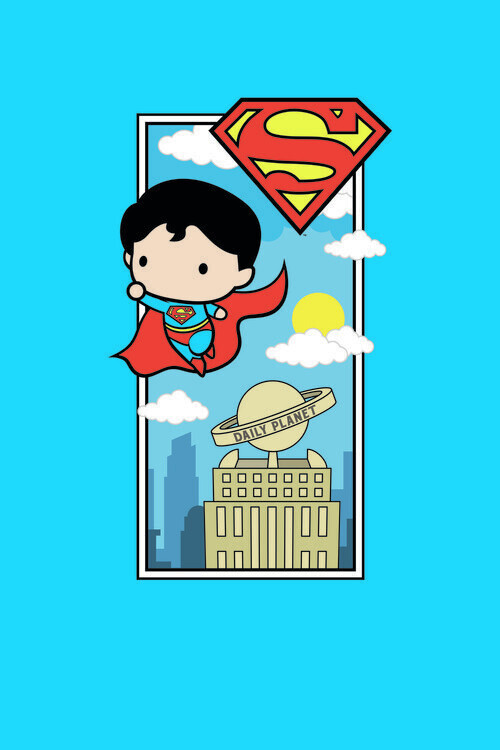Europosters Plakát, Obraz - Superman - Chibi, 26.7 × 40 cm