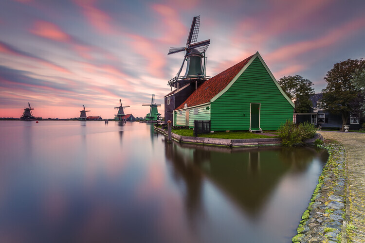 Carlos M. Almagro Plakát, Obraz - Zaanse Schans, Carlos M. Almagro, 40 × 26.7 cm