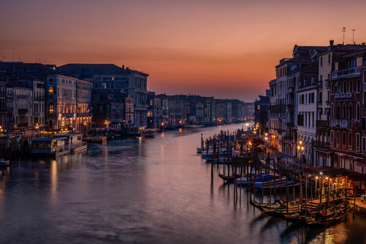 Karen Deakin Plakát, Obraz - Venice Grand Canal at Sunset, Karen Deakin, 40 × 26.7 cm