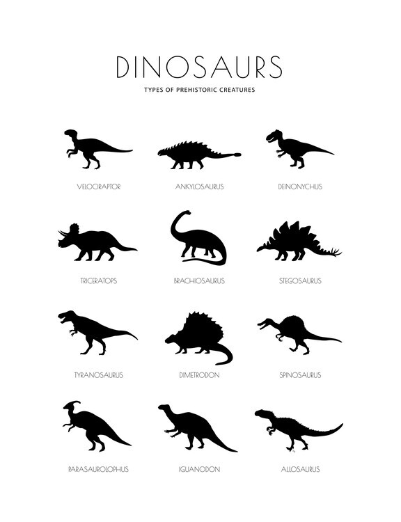 Martina Pavlova Plakát, Obraz - Dinosaurs, Martina Pavlova, 30 × 40 cm