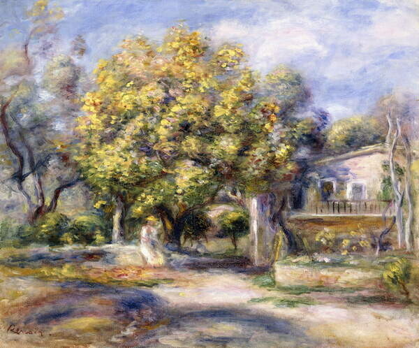 Renoir, Pierre Auguste Plakát, Obraz - Houses in Cagnes, c.1905, Renoir, Pierre Auguste, 40 × 33.3 cm