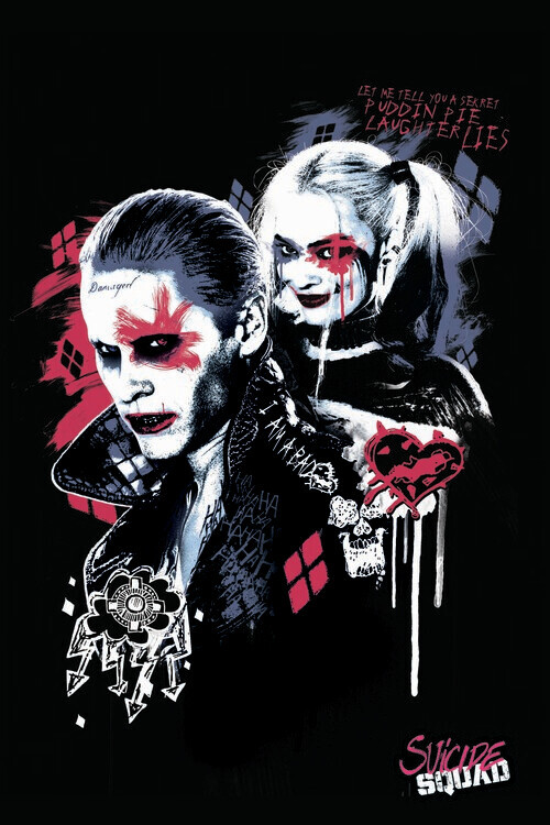 Europosters Plakát, Obraz - Sebevražedný oddíl - Harley a Joker, 26.7 × 40 cm