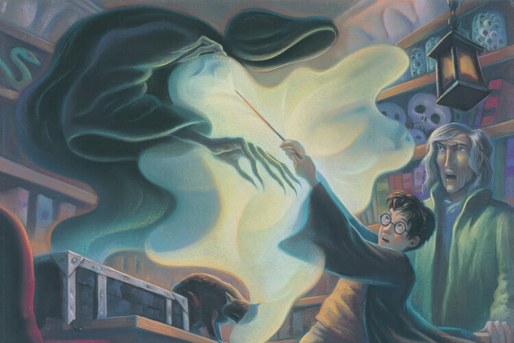 Europosters Plakát, Obraz - Harry Potter - fighting with dementor, 40 × 26.7 cm