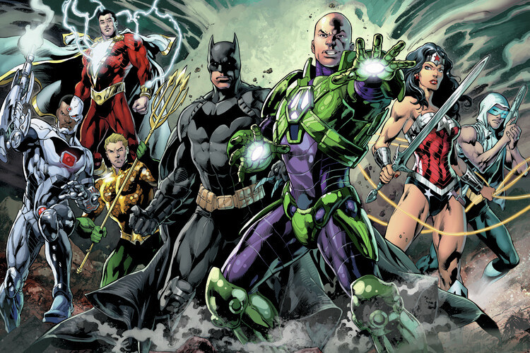 Europosters Plakát, Obraz - Batman - Legendary team, 40 × 26.7 cm