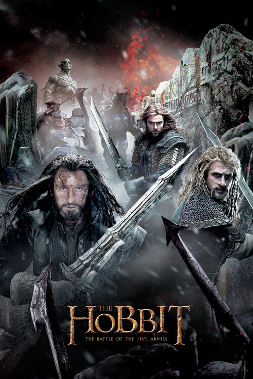 Europosters Plakát, Obraz - Hobbit - Dwarfs, 26.7 × 40 cm