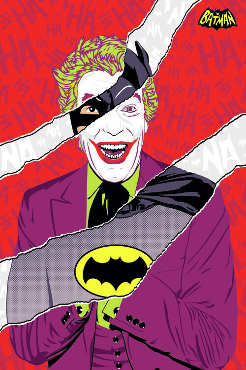 Europosters Plakát, Obraz - Joker vs. Batman 1966, 26.7 × 40 cm