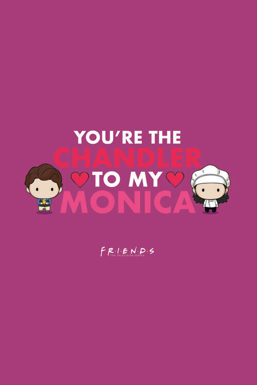 Europosters Plakát, Obraz - Friends - Monica and Chandler, 26.7 × 40 cm