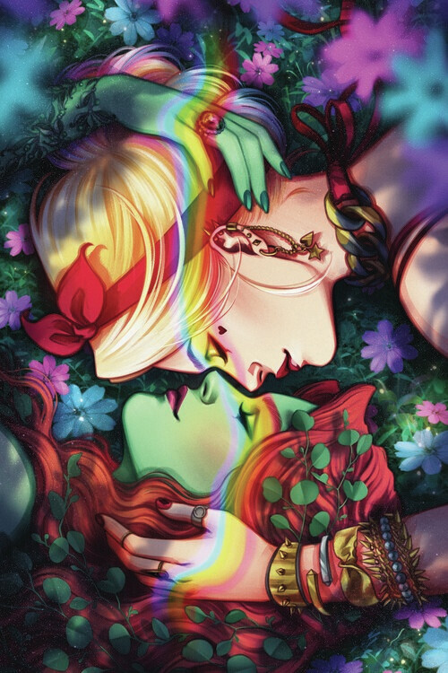 Europosters Plakát, Obraz - Harley Quinn and Poison Ivy - Love, 26.7 × 40 cm