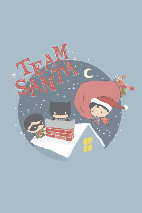 Europosters Plakát, Obraz - Justice League - Team Santa, 26.7 × 40 cm