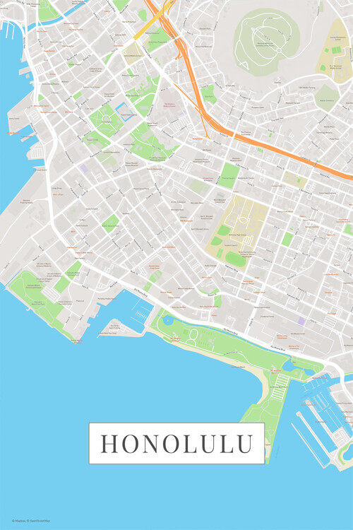 Europosters Plakát, Obraz - Honolulu color, 26.7 × 40 cm