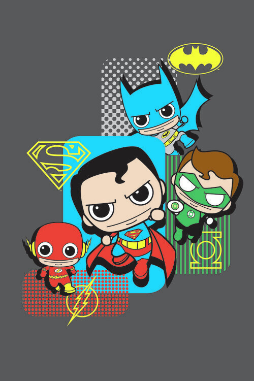 Europosters Plakát, Obraz - Justice League - Crew, 26.7 × 40 cm
