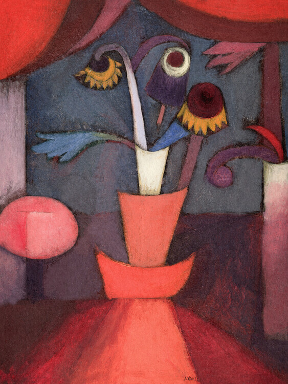 Paul Klee Plakát, Obraz - Autumn Flowers, Paul Klee, 30 × 40 cm