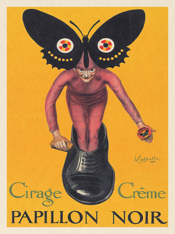 Leonetto Cappiello Plakát, Obraz - Papillon Noir, Leonetto Cappiello, 30 × 40 cm