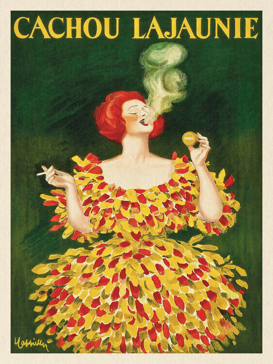 Leonetto Cappiello Plakát, Obraz - Smoking Lady, Leonetto Cappiello, 30 × 40 cm
