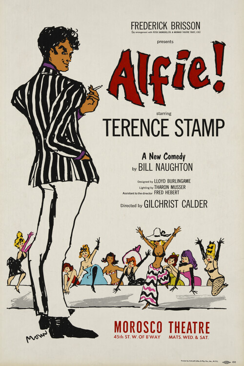 autor Plakát, Obraz - Alfie, 1964 (Vintage Theatre Production), 26.7 × 40 cm