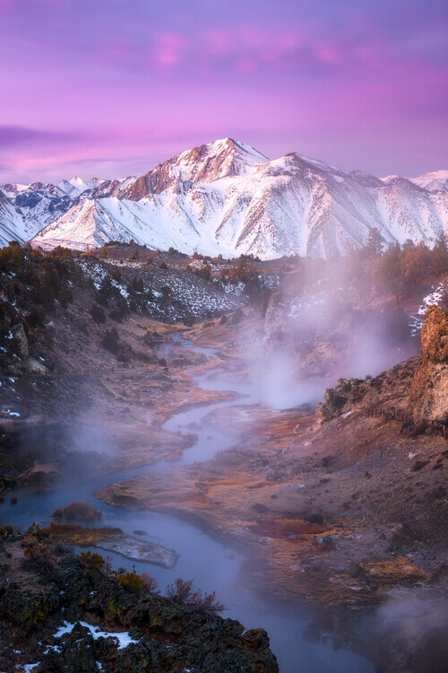 Daniel Gastager Plakát, Obraz - Pink Eastern Sierra, Daniel Gastager, 26.7 × 40 cm