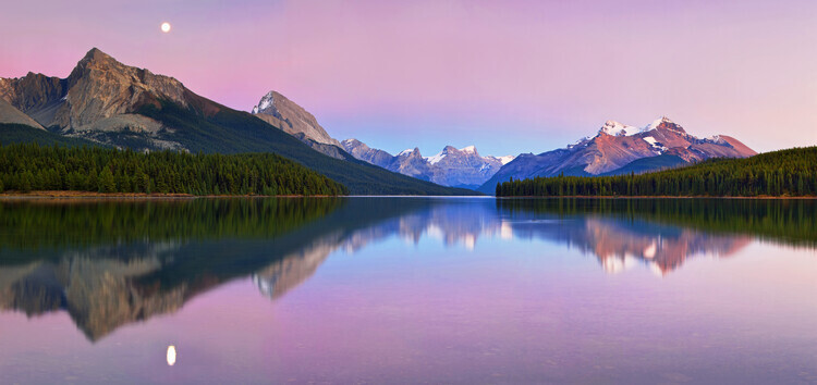 Yan Zhang Plakát, Obraz - Maligne Lake, Yan Zhang, 50 × 23.6 cm