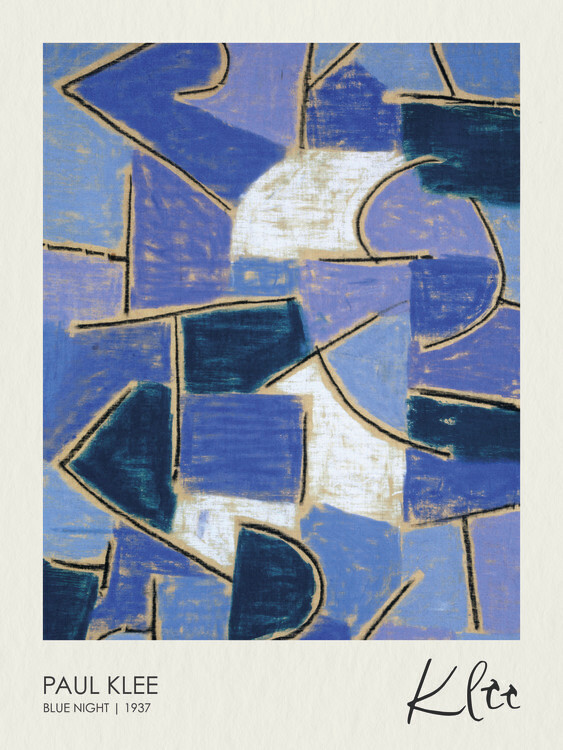 Paul Klee Plakát, Obraz - Blue Night (1937), Paul Klee, 30 × 40 cm